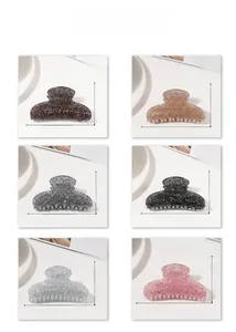 Tabella taglie dettagliata per mollette glitterate in sei colori da 8,9 cm di lunghezza