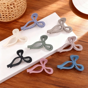 Grandes Pinces À Cheveux Noeud Mat Pour Femmes Élégantes Antidérapantes Forte Adhérence PS Plastique Accessoires Pour Cheveux Cadeau