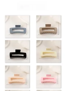Détails des pinces à cheveux rectangulaires mates en six couleurs avec dimensions