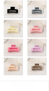 Vue détaillée de 8 pinces à cheveux mates de 8,8 cm avec dimensions et coloris variés