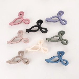 Lot de 8 pinces à cheveux à nœud mat dans diverses couleurs élégantes de Morandi