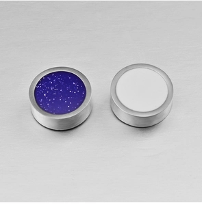 Orecchini magnetici in acciaio inossidabile a doppia faccia con glitter e intarsi