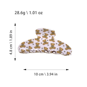 Grande pince à cheveux motif ours dimensions 10cm de long et poids de 28,6g