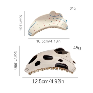 Pinces à cheveux mignonnes motif chien à pois pour coiffures élégantes de femmes