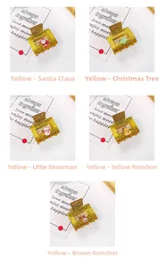 Détails de 5 mini pinces à cheveux de Noël en acrylique pailleté avec motifs festifs