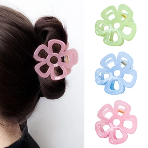 Lot de pinces à cheveux fleurs colorées pour coiffures élégantes accessoires femme
