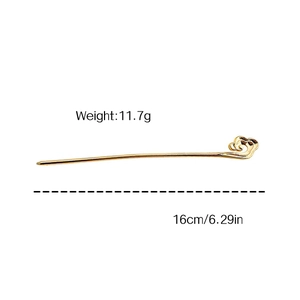 Elegant Chinese gold hair stick with Ruyi pattern and tassel for Hanfu hairstyle