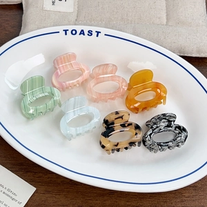 Korean Style Acetate Small Hair Claw Clips Marble Tortoiseshell Hair Clips For Women Cute Hairstyle Accessories Hairpin