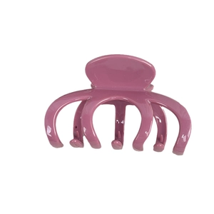 Glossy purple octopus hair claw clip for thick hair stylish shark clip for women