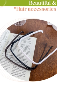 Detailed set of three square sunglasses-style headbands in black, brown, and cream white