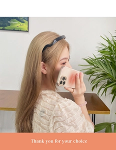 Detail showing high-precision camera cutout and edge fit on stylish sunset gradient phone case