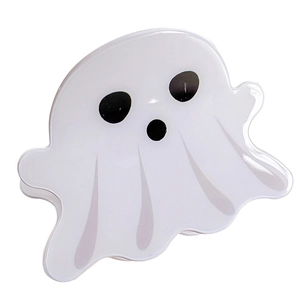 Pince à cheveux fantôme d'Halloween en acrylique blanc pour coiffures festives