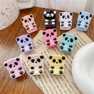 Kawaii Panda Form Acetat Mini Haarkralle Clip Cartoon Tier Styling Accessoire Für Damen Mädchen Süßer Mode Haarschmuck
