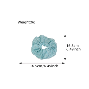 Elastico per capelli a righe blu e bianche, diametro 16,5 cm, accessorio in tessuto