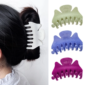 Lot de pinces à cheveux mates en vert, bleu et rose pour cheveux épais