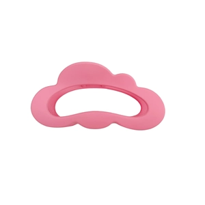 Pink matte cloud hair claw clip for thick hair with minimalist dopamine style design