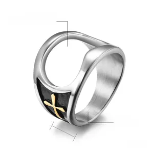 Macro detail showing 17mm inner diameter and 6.5g weight of cross bottle opener ring