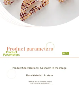 Detail view of the red and yellow checkered acetate hair claw clip with smooth texture