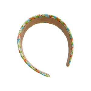 Serre-tête tressé coloré pour femmes avec un style bohème vibrant pour l'été