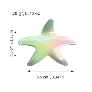Starfish gradient hair claw clip in ocean theme for women beach hair styling accessory