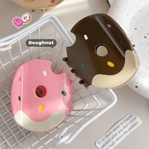Cute Doughnut Hair Claw Clip Acetate Food Shaped Hair Shark Clip Sweet Bitten Doughnut Hairpin Daily Fashion Hair Accessories For Women Girls