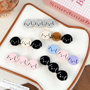 Cute Cartoon Puppy Dog Hair Clip Sweet Acetate Duckbill Side Bangs Clip Handmade Animal Hair Accessory For Women Girls