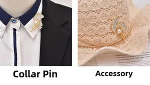 Ginkgo leaf brooch with pearls and micro-pave crystals on suit and straw hat