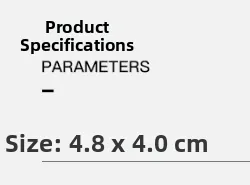 Detailed product parameters showing the maple leaf brooch size of 4.8cm by 4.0cm