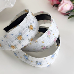 Lot de 3 serre-têtes à fleurs de style pastoral français avec peigne antidérapant