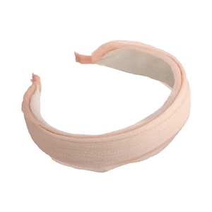 Chic light pink sponge padded headband for women with breathable mesh fabric cover