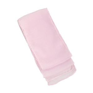 Elegant light pink chiffon scarf for women with soft translucent texture and fine edges