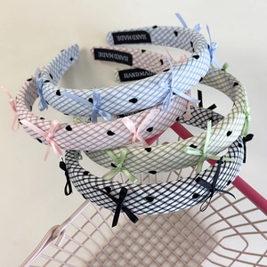 Serre-Tête Doux Avec Nœud Écossais Tissu Motif Cœur Bandeau Cheveux Accessoires Pour Cheveux Pour Femmes Et Filles Quotidien