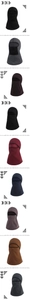 Assorted colors of thermal fleece balaclavas with windproof neck gaiter design