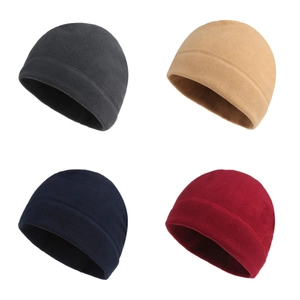 Fleece Cycling Helmet Liner Cap Winter Warm Windproof Skull Cap For Skiing Outdoor Sports Running Beanie For Men Women