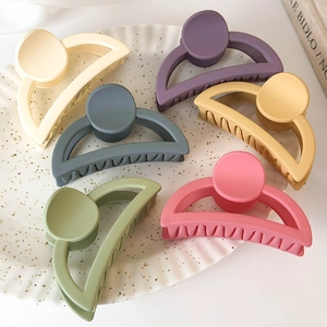 Lot de pinces à cheveux mates aux couleurs Morandi pour femmes au design élégant et épuré