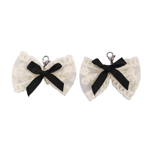 Clips de chaussures nœud en dentelle avec fermoir homard pour baskets accessoires DIY