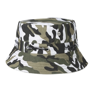 Classic camouflage sun hat for outdoor hiking and fishing with adjustable SPORT drawstring
