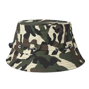 Outdoor camouflage boonie hat with adjustable SPORT drawstring and metal eyelets