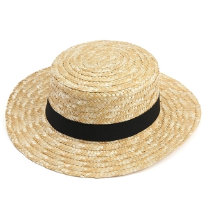Summer Straw Hat Natural Wheat Straw Sun Protection Beach Travel Hat Breathable Wide Brim Woven Sunshade Hat For Men Women
