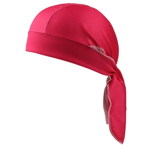 Elastisches rosarotes Paisley-Bandana mit seidigem Glanz und langem Band zum Binden