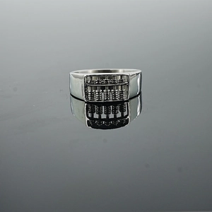 Vintage Titanium Steel Abacus Ring For Men Women Movable Beads Chinese Style Lucky Wealth Wide Band Open Finger Ring Jewelry