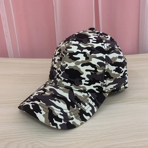 Casquette de baseball camouflage classique en noir, blanc et gris pour randonnée et outdoor