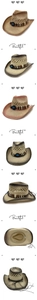 Detail of hollow woven straw cowboy hat featuring ethnic beads and blue turquoise stone
