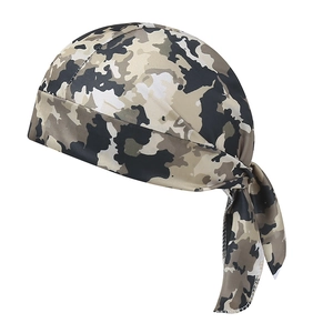 Outdoor camouflage pirate cycling cap with sun protection and breathable sport fabric