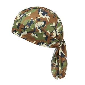 Outdoor cycling pirate hat in jungle camouflage with breathable quick-dry stretch fabric