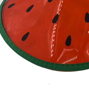 Fashionable watermelon PVC sun visor hat for men and women outdoor activities