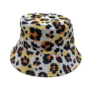 Bob Imprimé Léopard Pour Femmes Polyester Protection Solaire Été Extérieur Style De Rue Mode Chapeau Pour Dames Voyage