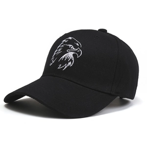 Eagle Head Embroidery Cotton Baseball Cap Sun Protection Breathable Outdoor Sports Hip Hop Hat For Men Women Adjustable Sun Hat