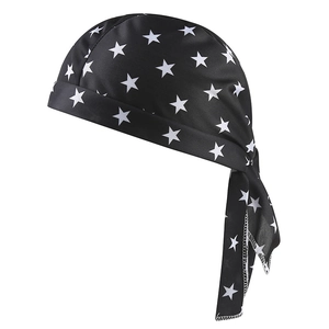 Polyester Sternenmuster Piratenhut Bandana Atmungsaktiv Winddicht Radsport Kopftuch Streetwear Hip Hop Durag Für Herren Damen