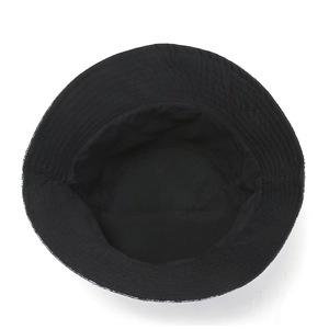 Unisex black gradient tie-dye bucket hat with durable stitching and sun protection